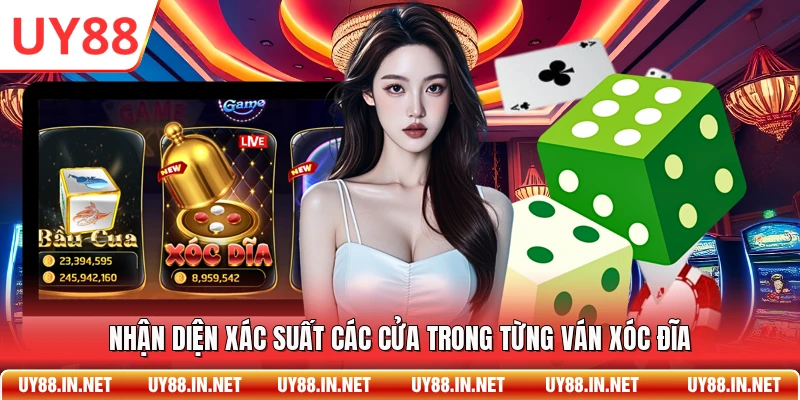 Nhận diện xác suất các cửa trong từng ván xóc đĩa